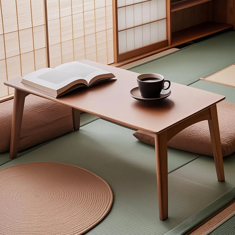 Compact Folding Bamboo Table Small Coffee and Bedside Desk