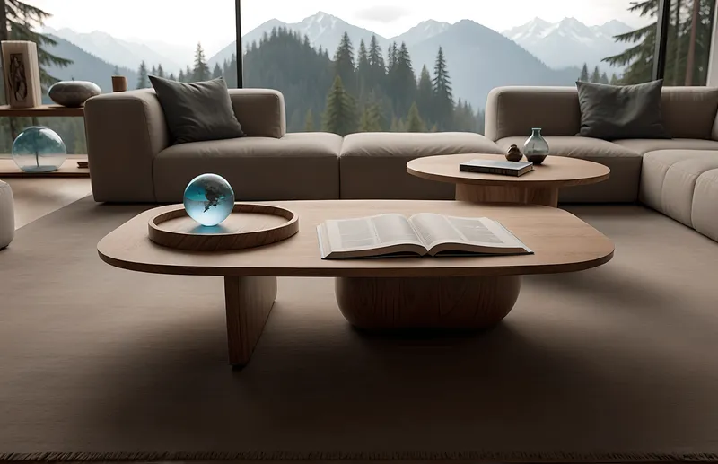 Samara Solid Wood Coffee Table Modern Minimal Profile